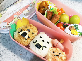 すみっコぐらし弁当♡しろくま\u0026とんかつ